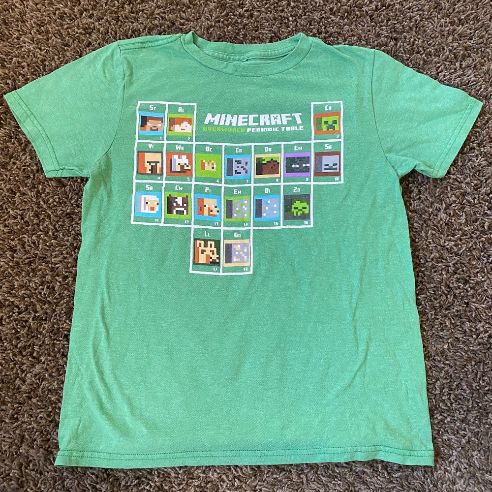 Kids Target Minecraft Periodic Table Shirt